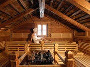 Heuschupfensauna